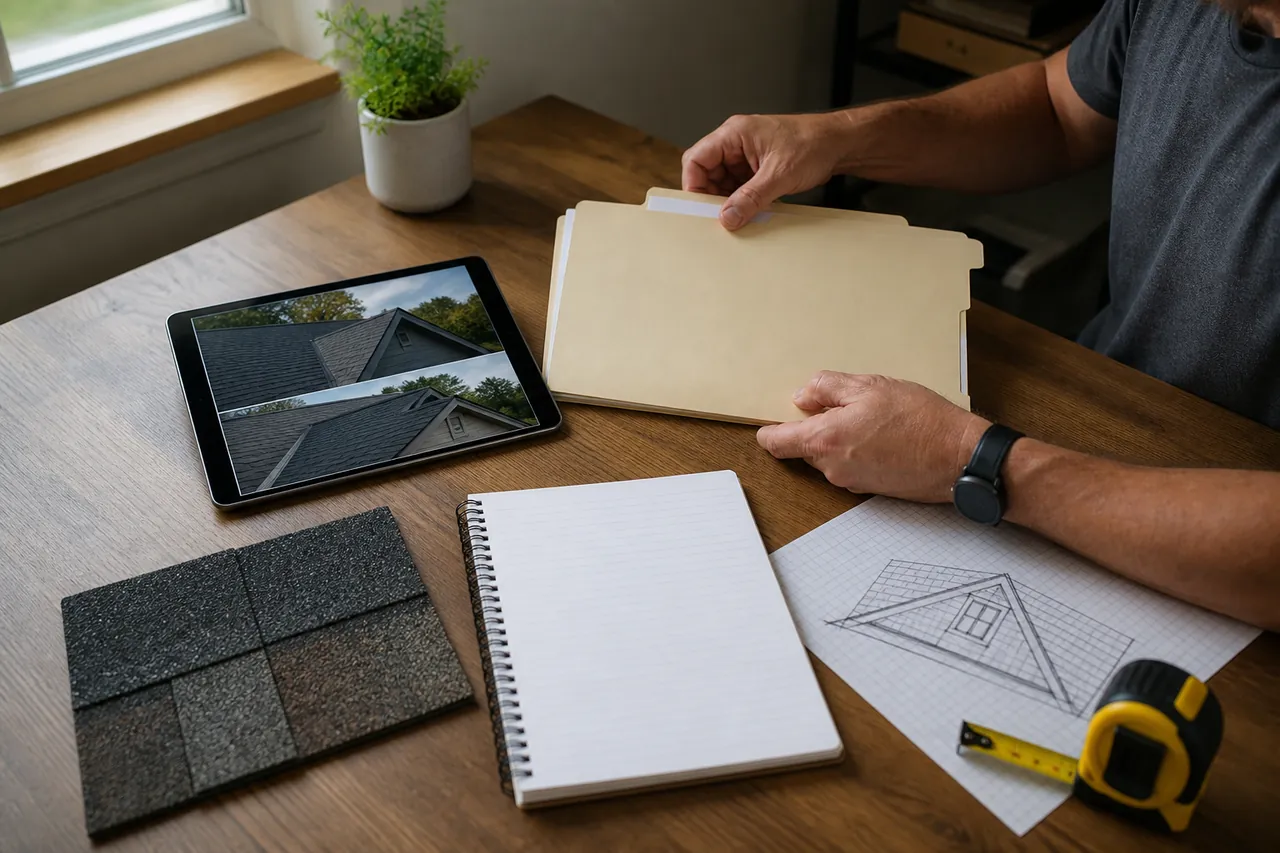 Building a Roof Project File